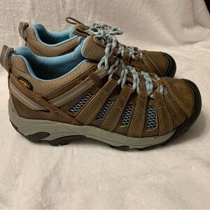 Keen Women's Voyageur Hiking Shoes Brown Blue 1011523 US Size 7.5